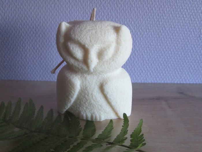 Bougie Artisanale parfumée Chouette "Moderne" – Image 5