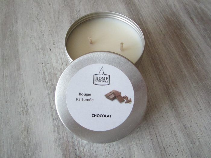 Bougie artisanale parfumée "boîte alu" Chocolat