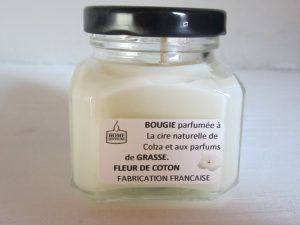 Bougie en Pot Fleur de coton