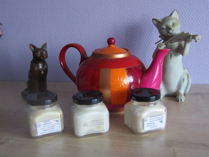 Bougies Parfumées pots carrés