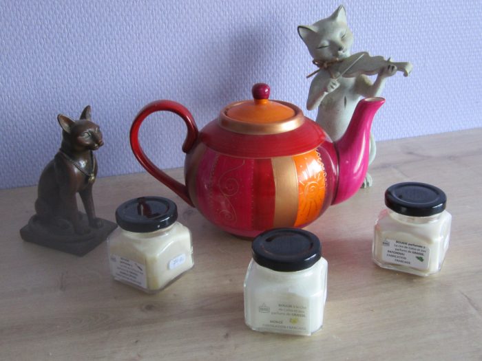 Bougie Artisanale parfumée  "Pot carré" – Image 10