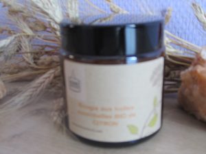 Bougie aux huiles essentielles Bio de Citron