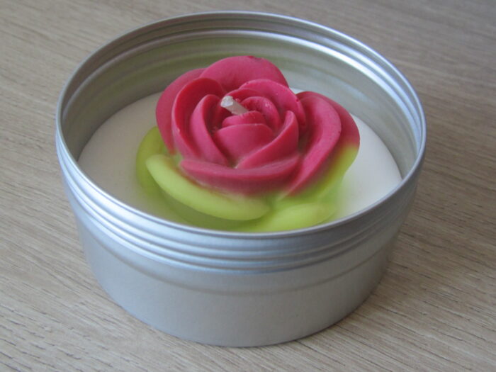 Bougie Artisanale parfumée Rose