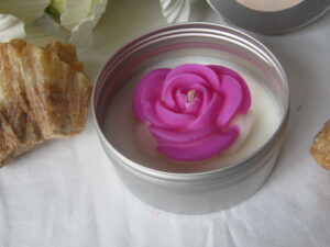 Bougie Artisanale parfumée Rose