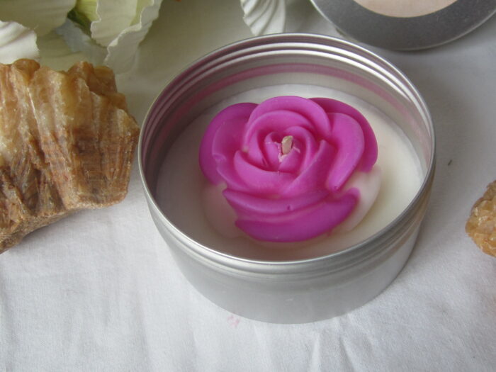 Bougie Artisanale parfumée Rose